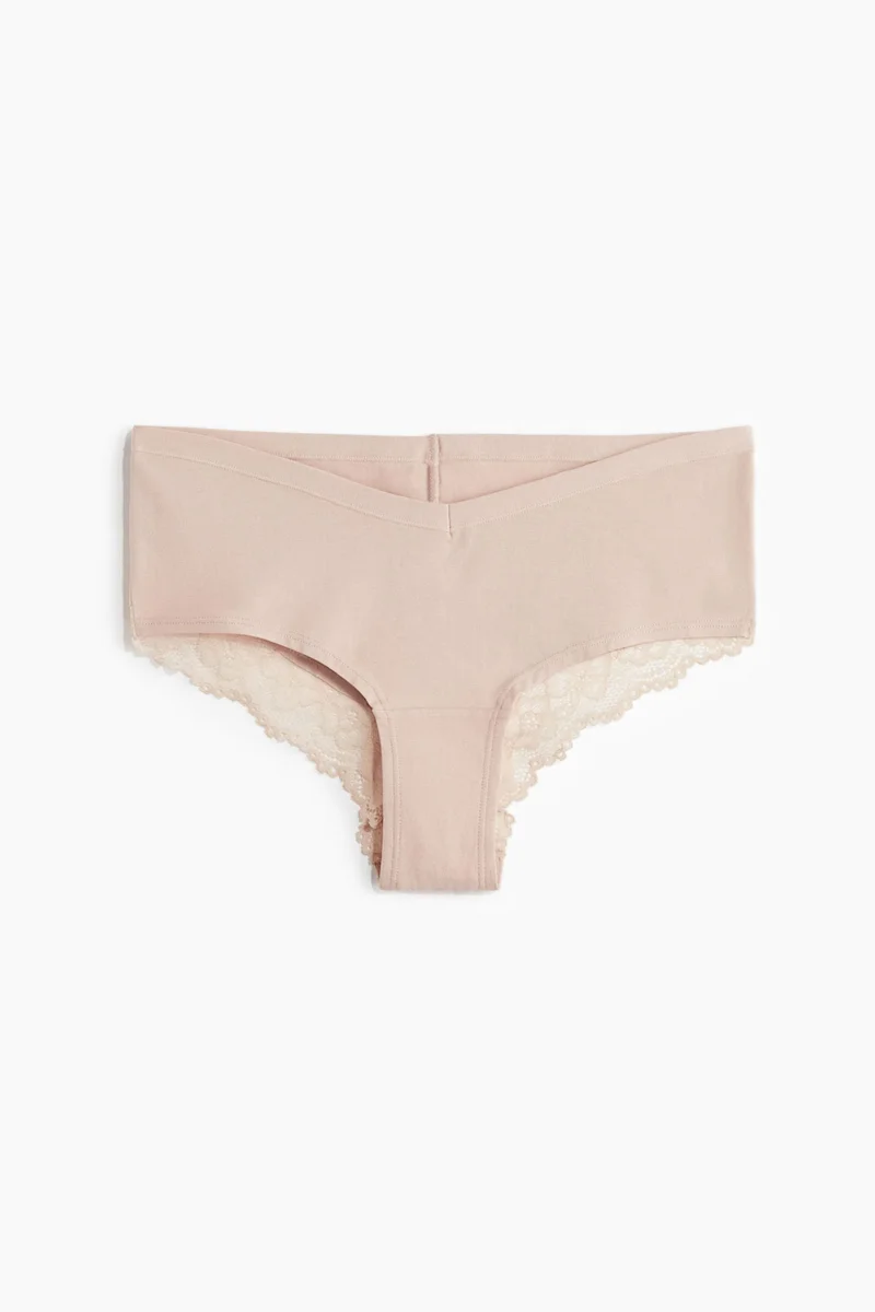 H&M MAMA 5-pack lace-trimmed cotton hipster briefs